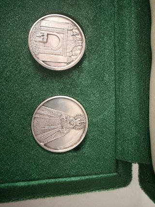 Colección 3 medallas plata Esperanza Macarena