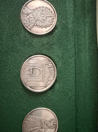 Colección 3 medallas plata Esperanza Macarena