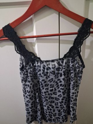 Top lencero leopardo Blanco Lingerie Talla S