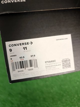 Zapatillas Converse Altas Negras y Blancas