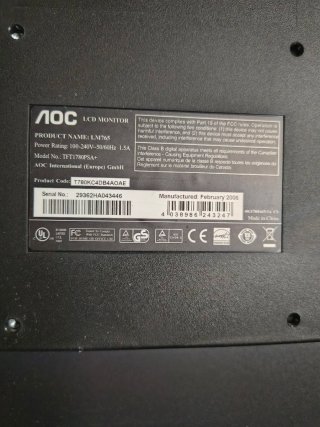 Monitor AOC Plata y Negro