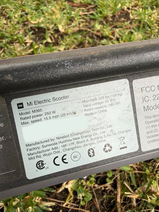 Patinete Eléctrico Mi Electric Scooter