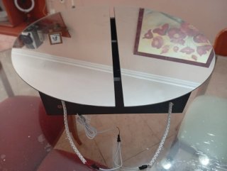 Espejo LED Plata y Transparente