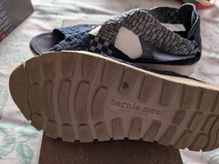 Sandalias Bernie Mev azules y plateadas