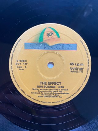 Vinilo Maxi The Effect Run Science 1992