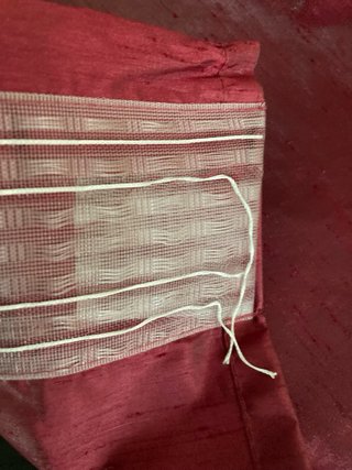 Tende coprenti bordeaux 2 pezzi 144x284