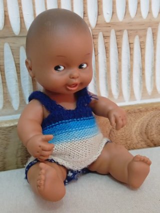 Muñeco Barriguita Famosa Mulato Antiguo