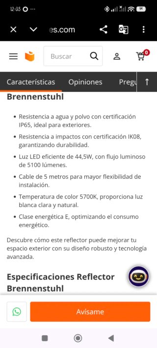Foco LED portátil para interiores y exteriores