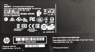 HP ProDesk 600 G2 Mini PC (Win 11)