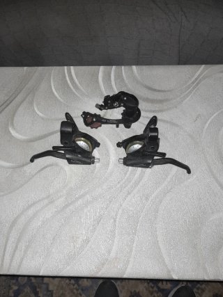 Conjunto Shimano Tourney Manetas Freno Cambios