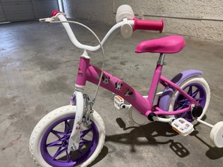 Bicicleta infantil Minnie Mouse rosa