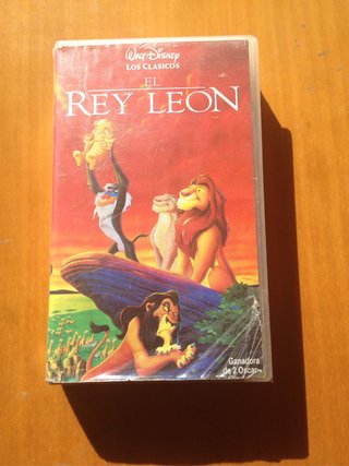 Película VHS El Rey León 1 y 2