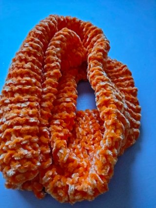 Bufanda de algodón naranja