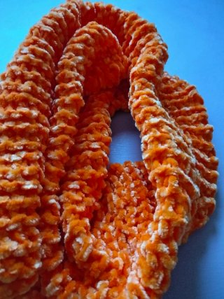 Bufanda de algodón naranja