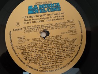 Cliff Richard - The Young Ones BSO LP