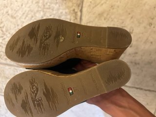 Sandali Nero Giardini neri con fiocco