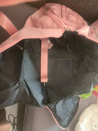 Bolsa de viaje 2 en 1 rosa