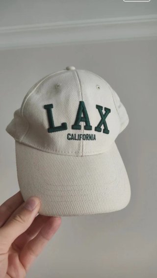 Gorra LAX California Blanca y Verde