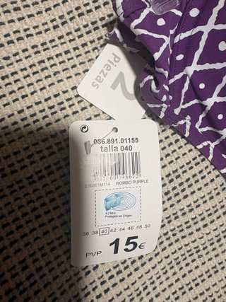 Bikini 2 piezas Unit nuevo con etiqueta talla 40 M