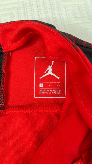 Chaqueta Jordan Air Hombre Roja Cremallera