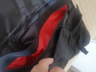 Maletín ordenador portátil Nike negro y rojo