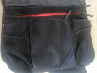 Maletín ordenador portátil Nike negro y rojo