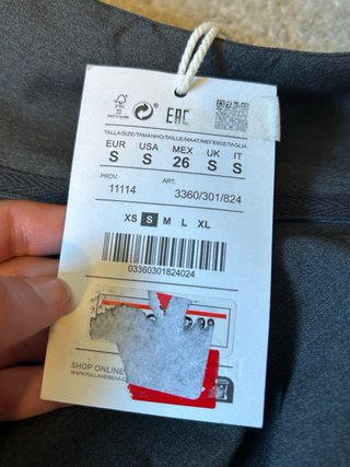 Pull & Bear Falda Corta Gris Con Lazo