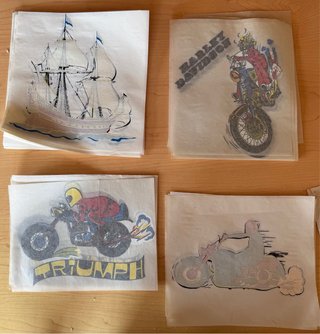 Transferencias vintage para camisetas