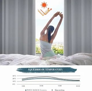 Cortina Opaca Térmica Gris claro 245x300 RIEL