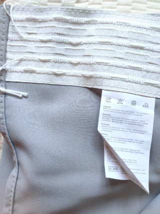 Cortina Opaca Térmica Gris claro 245x300 RIEL