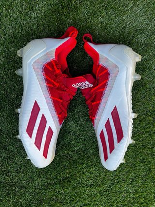 Botas de fútbol Adidas Adizero Blancas y Rojas