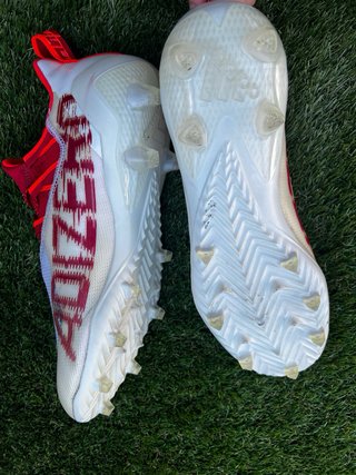 Botas de fútbol Adidas Adizero Blancas y Rojas