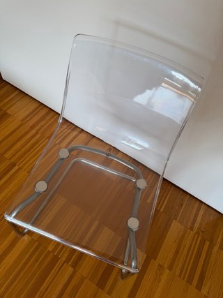 Silla Ikea TOBIAS transparente moderna