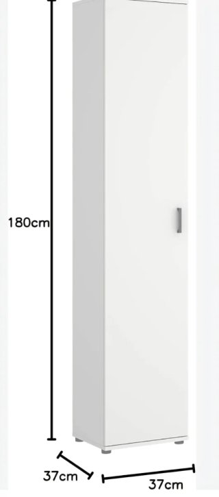 Armario de baño blanco y madera