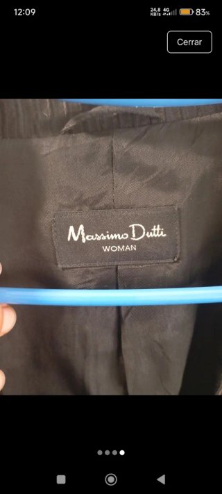 Americana Massimo Dutti Negra
