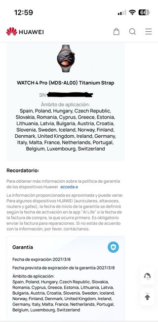 Huawei Watch 4 Pro Titanio LTE