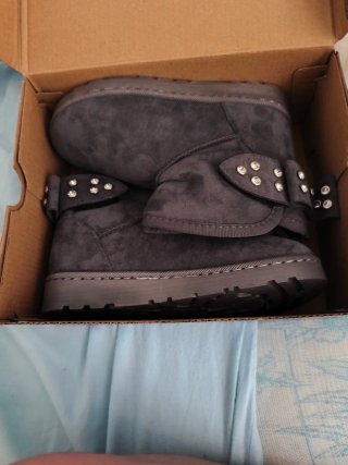 Botas Skechers Niña Gris