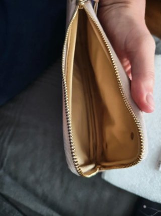 Bolso mini Hanek beige y dorado