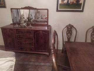 Juego de comedor: mesa y 6 sillas