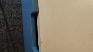 Banco baúl Smastad Ikea azul/blanco
