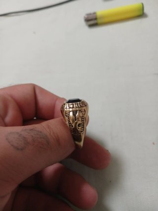 Anillo Acero Inoxidable Dorado