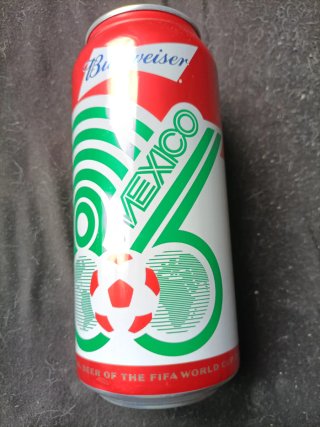 Lata Budweiser Mundiales Messico 86