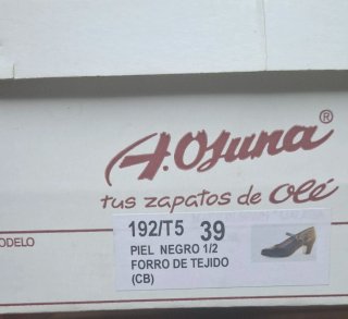 Zapatos Flamenco Olé Negros