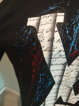 Camiseta  Hombre Negra Multicolor