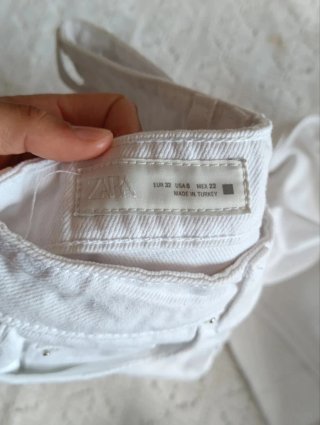 Pantalones campana blancos mujer