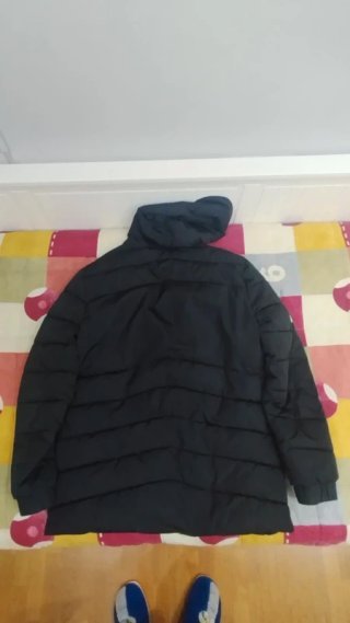 Abrigo Legea Negro con Capucha