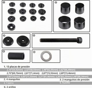 Kit Extractor Cojinetes Rodamientos Coche