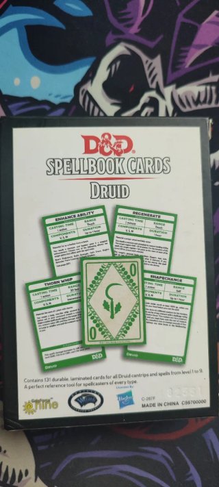 D&D Cartas de Conjuro Druida Inglés 🇬🇧