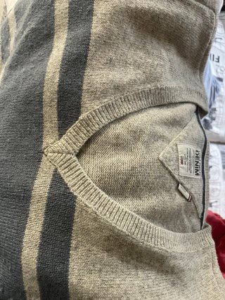 DENIM Maglione Uomo Beige/Grigio