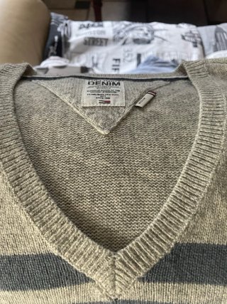 DENIM Maglione Uomo Beige/Grigio